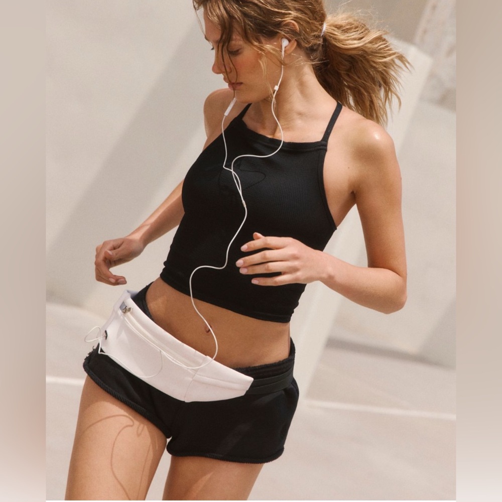 FP MOVEMENT by FREE PEOPLE HAPPINESS RUNS Square Neck Tank TOP - Picture 1 of 4